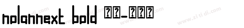 nolannext bold 粗体字体转换